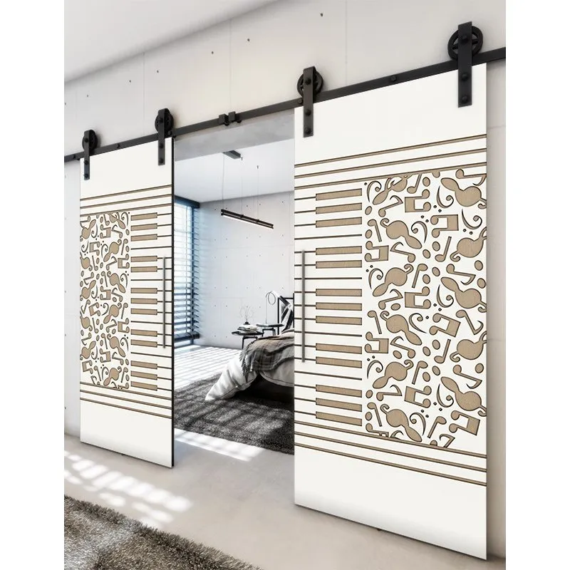 Holzschiebetür Barn-Line - Eiche und Weiss Model 4061