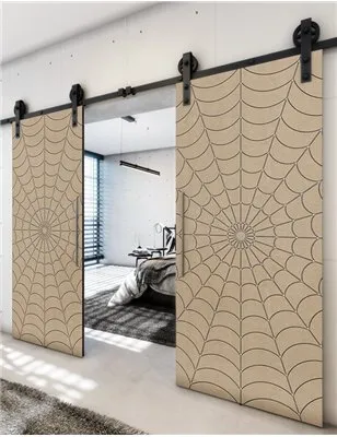 Holzschiebetür Barn-Line - Eiche und Weiss Model 4077