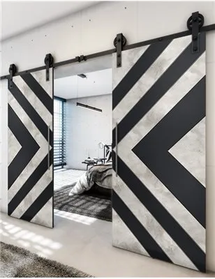 Holzschiebetür Barn-Line - Hell - Dunkel-Mix Model 4038