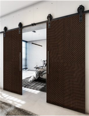 Holzschiebetür Barn-Line - Wenge  Model 4050