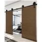 Holzschiebetür Barn-Line - Nussbaum Model 4014