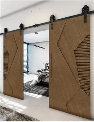 Holzschiebetür Barn-Line - Nussbaum Model 4033