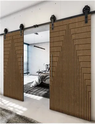 Holzschiebetür Barn-Line - Nussbaum Model 4052