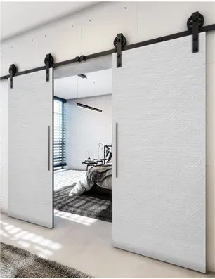 Holzschiebetür Barn-Line - Weiss 3D Model 4001