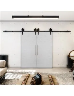 Holzschiebetür Barn-Line - Weiss 3D Model 4001-2