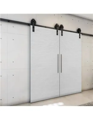 Holzschiebetür Barn-Line - Weiss 3D Model 4001-3