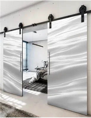 Holzschiebetür Barn-Line - Weiss 3D Model 4003