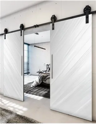 Holzschiebetür Barn-Line - Weiss 3D Model 4014