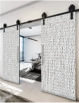 Holzschiebetür Barn-Line - Weiss 3D Model 4030