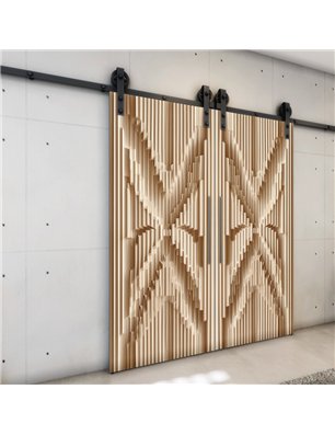 Holzschiebetür Barn-Line - Holzkunst  Model 4009-3