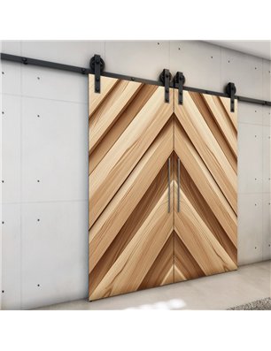 Holzschiebetür Barn-Line - Holzkunst  Model 4020-3