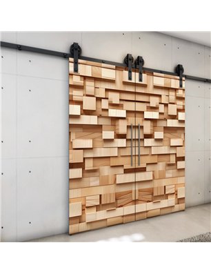 Holzschiebetür Barn-Line - Holzkunst  Model 4022-3
