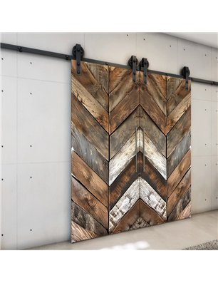 Holzschiebetür Barn-Line - Holzkunst  Model 4062-3