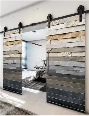 Holzschiebetür Barn-Line - Beton und Stein Model 4017