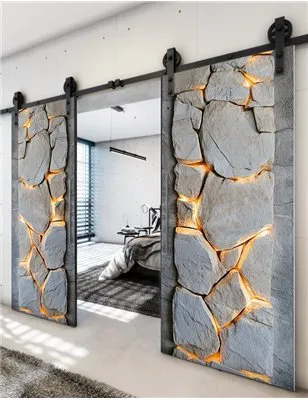 Holzschiebetür Barn-Line - Beton und Stein Model 4035