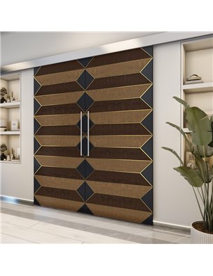 Holzschiebetür Eco-Line - Holz-Mix  Model 4008-2