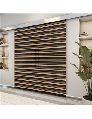 Holzschiebetür Eco-Line - Holz-Mix  Model 4014-2