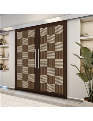 Holzschiebetür Eco-Line - Holz-Mix  Model 4015-2
