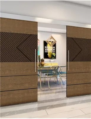 Holzschiebetür Eco-Line - Holz-Mix Model 4020