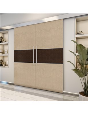 Holzschiebetür Eco-Line - Holz-Mix  Model 4032-2