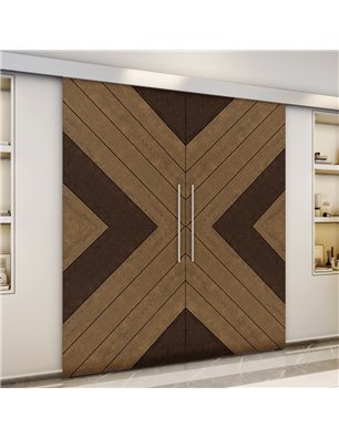 Holzschiebetür Eco-Line - Holz-Mix  Model 4038-3