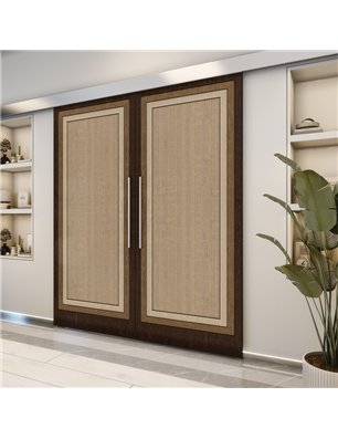 Holzschiebetür Eco-Line - Holz-Mix  Model 4041-2