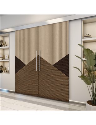 Holzschiebetür Eco-Line - Holz-Mix  Model 4044-2