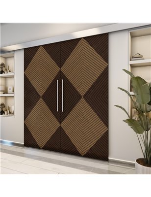 Holzschiebetür Eco-Line - Holz-Mix  Model 4054-2