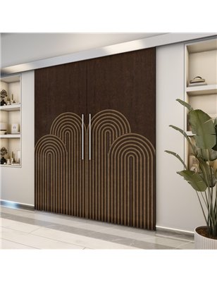 Holzschiebetür Eco-Line - Holz-Mix  Model 4057-2