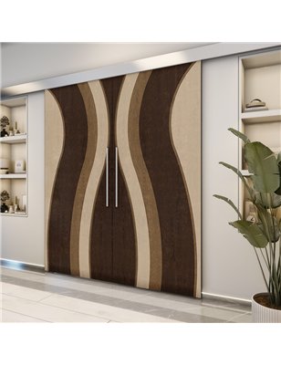 Holzschiebetür Eco-Line - Holz-Mix  Model 4064-2