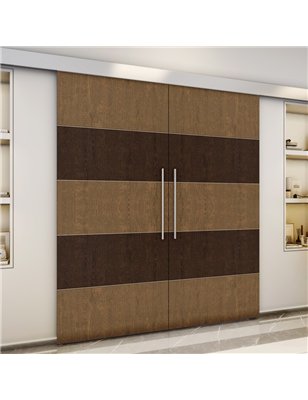 Holzschiebetür Eco-Line - Holz-Mix  Model 4066-3