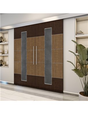 Holzschiebetür Eco-Line - Holz-Mix  Model 4067-2