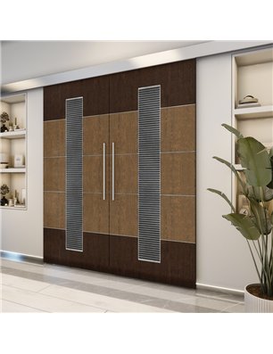 Holzschiebetür Eco-Line - Holz-Mix  Model 4067-2