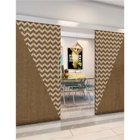 Holzschiebetür Eco-Line - Holz-Mix Model 4078