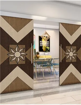 Holzschiebetür Eco-Line - Holz-Mix Model 4082