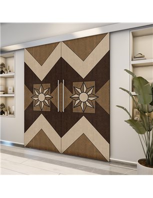 Holzschiebetür Eco-Line - Holz-Mix  Model 4082-2