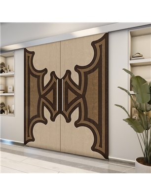 Holzschiebetür Eco-Line - Holz-Mix  Model 4086-2