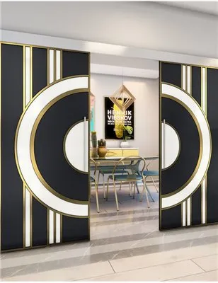 Holzschiebetür Eco-Line - Hell - Dunkel-Mix Model 4035