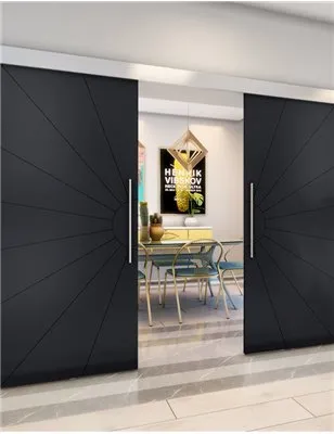 Holzschiebetür Eco-Line - Schwarz Model 4074