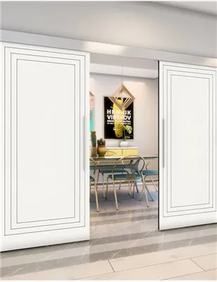 Holzschiebetür Eco-Line - Weiss Model 4041