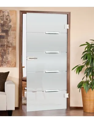 Glastüren - Ganzglastür METZ mit Facettensteinen