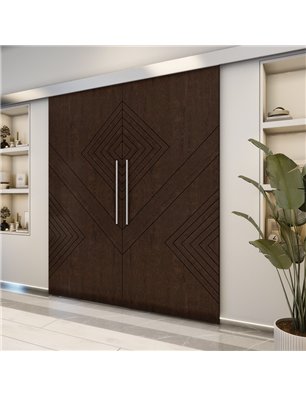 Holzschiebetür Eco-Line - Wenge  Model 4010-2