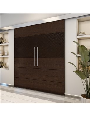 Holzschiebetür Eco-Line - Wenge  Model 4020-2