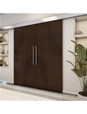 Holzschiebetür Eco-Line - Wenge  Model 4060-2