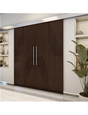 Holzschiebetür Eco-Line - Wenge  Model 4060-2