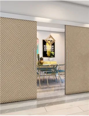 Holzschiebetür Eco-Line - Eiche Model 4047