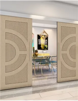 Holzschiebetür Eco-Line - Eiche Model 4051