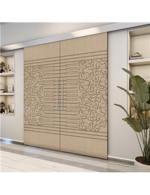 Holzschiebetür Eco-Line - Eiche  Model 4061-2