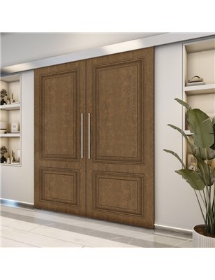 Holzschiebetür Eco-Line - Nussbaum  Model 4004-2