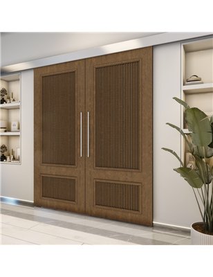 Holzschiebetür Eco-Line - Nussbaum  Model 4006-2